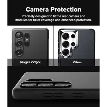 Ringke Onyx [Compatible with MagSafe] Designed for Samsung Galaxy S25 Ultra Case, Anti-Fingerprint Technology Prevents Oily Smudges Non-Slip Enhanced Grip Precise Cutouts for Camera - Magnetic Black
