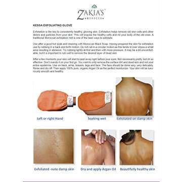 Original Kessa Exfoliating Glove -Value Pack (2pcs) -Beige - Microdermabrasion At Home Exfoliating Mitts, Removes unwanted dead skin, dirt and grime and Keratosis Pilaris. Great for spray tan removal