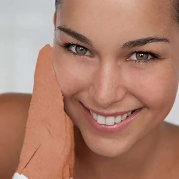 Original Kessa Exfoliating Glove -Value Pack (2pcs) -Beige - Microdermabrasion At Home Exfoliating Mitts, Removes unwanted dead skin, dirt and grime and Keratosis Pilaris. Great for spray tan removal