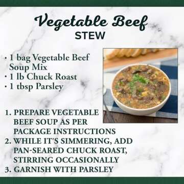 Bear Creek Soup Mix, Vegetable Beef, 8.1 Ounce