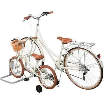 Retrospec Stash Rack 2 Bike Floor Stand Bicycle Storage Organizer, Grey