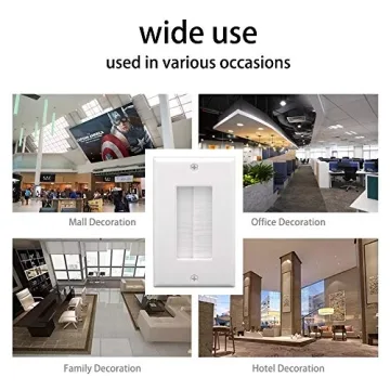 VCE Wall Plate Cable Pass Through for Clean Cable Management