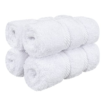 American Soft Linen Luxury Washcloths for Bathroom, 100% Cotton 4 Piece Turkish Wash Cloth Set, 13x1...