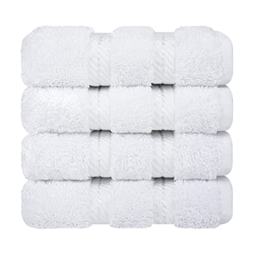 American Soft Linen Luxury Washcloths Set 100% Cotton