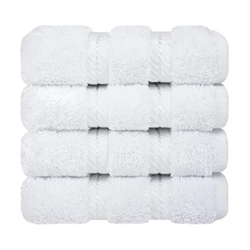 American Soft Linen Luxury Washcloths Set 100% Cotton