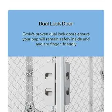 Diggs Evolv Dog Crate I Strong and Modular Design I Sturdy Playpen I Paw Safe Mesh I Built to Last for Puppies and Canines I (23.3’L x 16.8”W x 18.2”H) (Small, Ash)