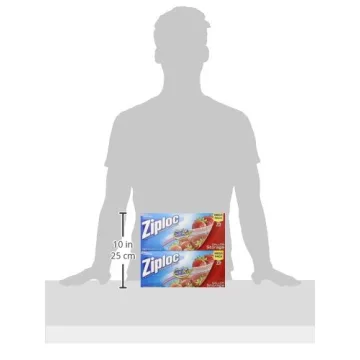 Ziploc Gallon Food Storage Bags, Easy to Fill, 150 Count