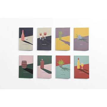 The Mini Bar: 100 Essential Cocktail Recipes; 8 Notebook Set