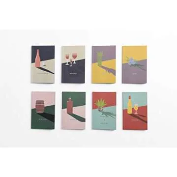 The Mini Bar: 100 Essential Cocktail Recipes; 8 Notebook Set