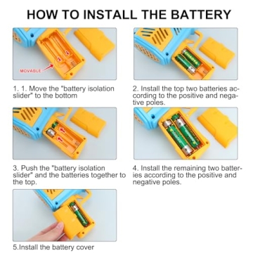 JONEG Bubble Machine for Kids - 2-Pack Fun Toy Set