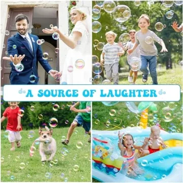 JONEG Bubble Machine for Kids - 2-Pack Fun Toy Set