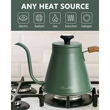 Harriet Gooseneck Kettle with Thermometer and Anti-Hot Handle