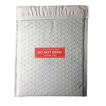 FirstZi 1x3 Inches Handle with Care - Do Not Bend - Thank You Self Adhesive Shipping Warning Labels for USPS Envelope, 1000 Stickers Per Roll