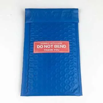 FirstZi 1x3 Inches Handle with Care - Do Not Bend - Thank You Self Adhesive Shipping Warning Labels for USPS Envelope, 1000 Stickers Per Roll