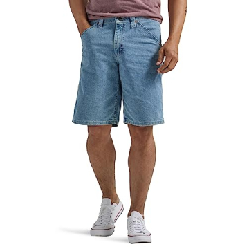 Lee Men's Carpenter Jean Shorts - Retro Stone Ideal for Outdoor Activities