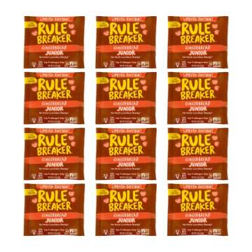 Rule Breaker Snacks Gingerbread Juniors | Top 11 Allergen-Free | Great for School, Office | 12-count...