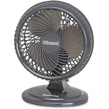 Holmes Lil’ Blizzard Table Fan for Cool Comfort