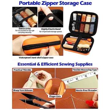 Complete 31pcs Plantional Leather Repair Sewing Kit