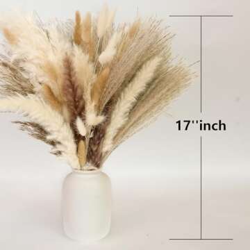300 PCS Dried Pampas Grass Floral Arrangements for Home