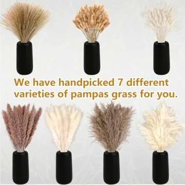 300 PCS Dried Pampas Grass Floral Arrangements for Home