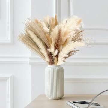 300 PCS Dried Pampas Grass Floral Arrangements for Home