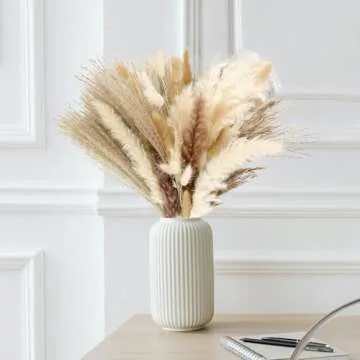 300 PCS Dried Pampas Grass Floral Arrangements for Home