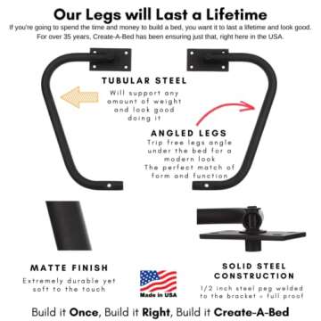 Create-A-Bed Queen Size Deluxe Murphy Bed Kit, Horizontal