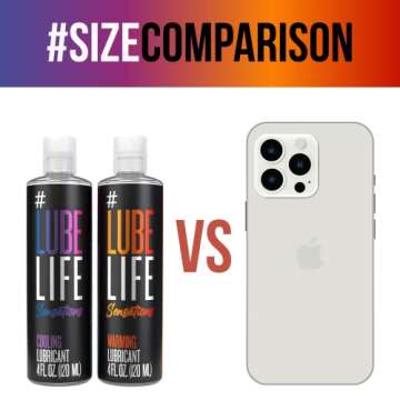Lube Life Sensations Pleasure Kit Water Based Cooling & Warming Personal Lubricant, for a Tingling a...