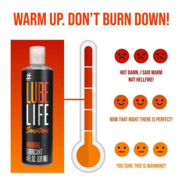 Lube Life Sensations Pleasure Kit Water Based Cooling & Warming Personal Lubricant, for a Tingling and Invigorating Intimate Experience, Lube for Men, Women & Couples, 4Fl Oz (Pack of 2)