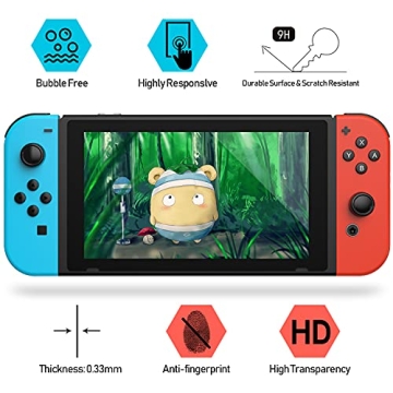 Daydayup Tempered Glass Screen Protector for Nintendo Switch