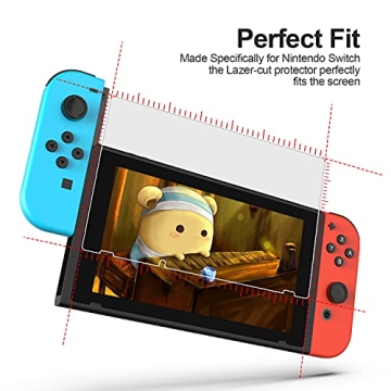 Daydayup Tempered Glass Screen Protector for Nintendo Switch