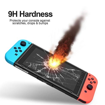 Daydayup Tempered Glass Screen Protector for Nintendo Switch