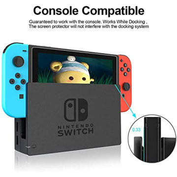 Daydayup Tempered Glass Screen Protector for Nintendo Switch