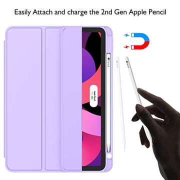 ZryXal iPad Air 11 Inch Case for M3 M2 5th 4th Gen - New Clove Purple