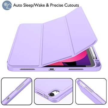 ZryXal iPad Air Case for M3 M2 11 Inch with Auto Wake