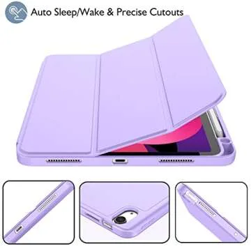 ZryXal iPad Air Case for M3 M2 11 Inch with Auto Wake