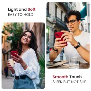 FireNova Designed for iPhone 14 Case, Silicone Upgraded [Camera Protection] Phone Case with [2 Screen Protectors], Soft Anti-Scratch Microfiber Lining Inside, 6.1 inch, Deep Red