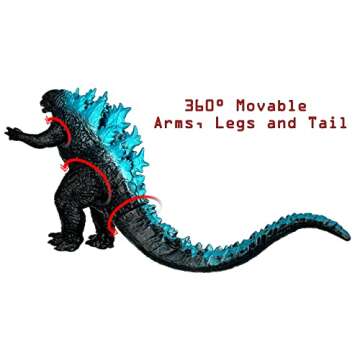 TwCare Godzilla vs. Kong 2021 Toy Action Figure: King of The Monsters, Movie Series Movable Joints Soft Vinyl, Travel Bag