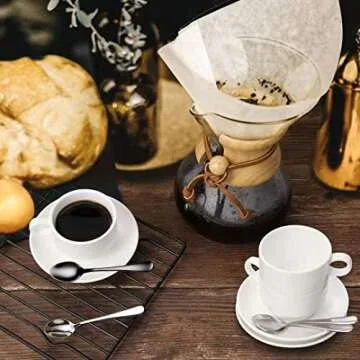 Elegant Demitasse Espresso Spoons - Set of 6 Stainless Steel