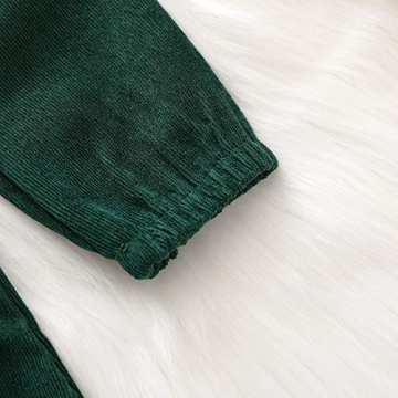 Karuedoo Baby Girl Corduroy Ruffle Dress for Ages 6M-5T