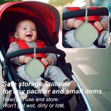 Swelive Silicone Pacifier Holder Case - 2 Pack for Easy Travel
