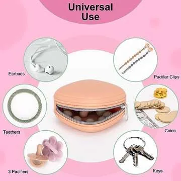 Swelive Silicone Pacifier Holder Case - Stylish & Safe