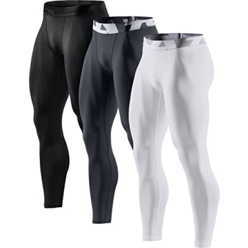 TSLA Men's Compression Pants: Cool Dry Athletic Tights for All Seasons