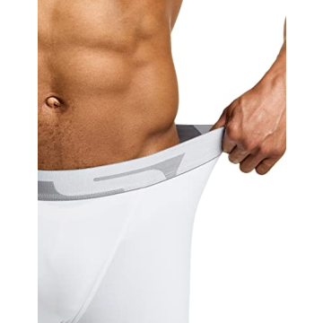 TSLA Men's Compression Pants with Cool Dry Fabric 3-Pack