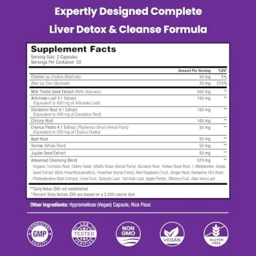 Premium Liver Cleanse Detox & Repair with 20+ Herbs