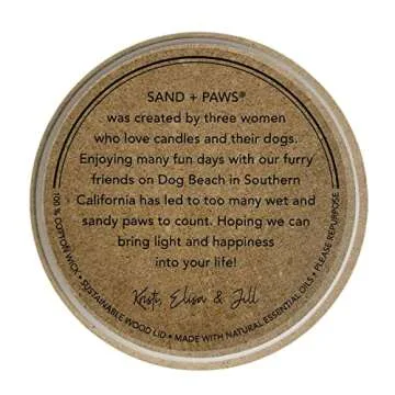 Sand + Paws Scented Candle - Pumpkin Harvest - Luxurious Air Freshening Jar Candles Neutralize pet Odors and Enhance Home décor – 100% Cotton Lead-Free Wicks - 12 oz