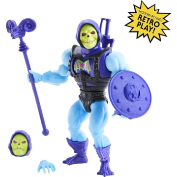 Collectible Battle Armor Skeletor Action Figure with Comics