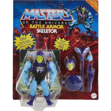 Collectible Battle Armor Skeletor Action Figure with Comics