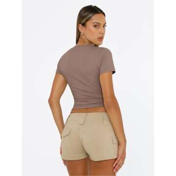 Trendy Queen Women's Summer Crop Tops | Y2K Fashion 2025