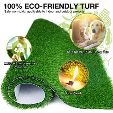 GLOBREEN Soft Artificial Grass Mat for Pets & Home